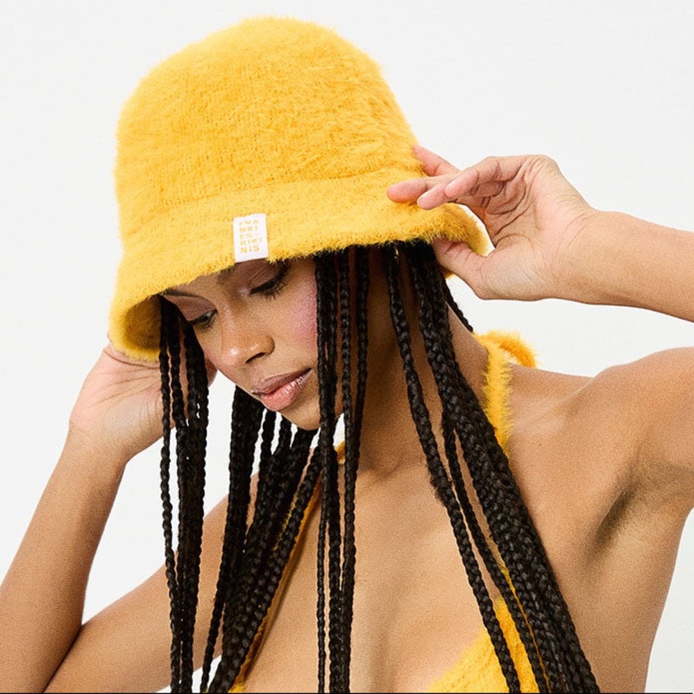Frankie’s Bikinis Jax Fuzzy Bucket Hat - Sunshine